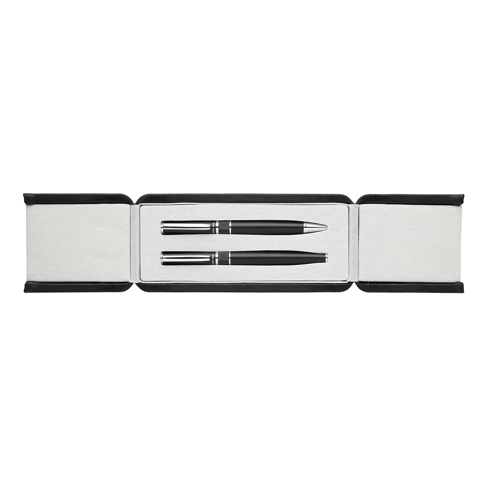 Набор ручек "Swiss Peak Deluxe": ручка шариковая автоматическая и роллер, черный - 3