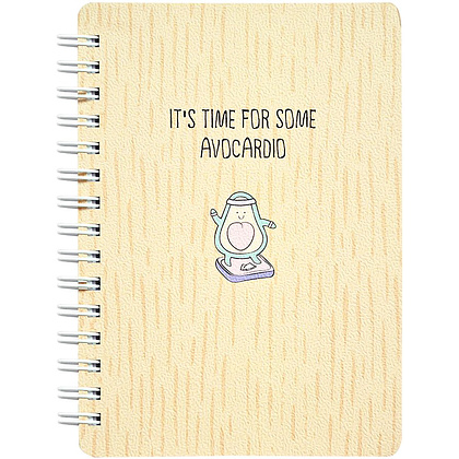 Блокнот "Avocado зарядка", А6, 120 листов, клетка, разноцветный