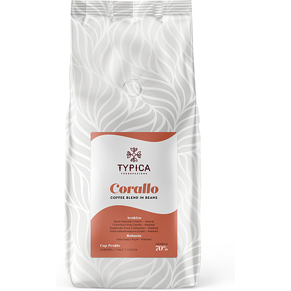 Кофе "Typica" Corallo, зерновой, 1000 г