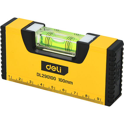 Уровень строительный Deli YS EDL290100, 100 мм, магнит