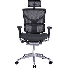 Кресло для руководителя "Ergostyle Sail Aluminium", черный