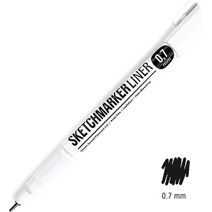Ручка капиллярная "Sketchmarker", 0.7 мм, черный