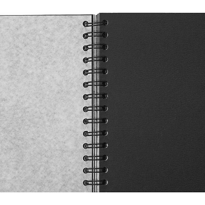 Скетчбук для пастели "GrafArt" с калькой, 270 г/м2, А4, 20 листов, черный - 4