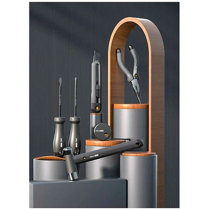 Набор ручного инструмента Deli HS EHT0006, 6 предметов, Soft Touch, черный - 3