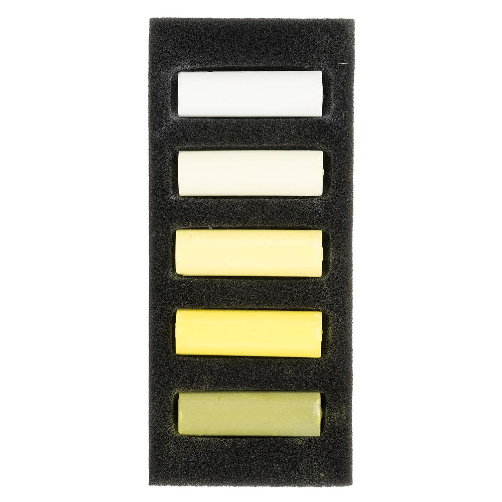 Набор мягкой пастели "Rembrandt Half Pastel", 5 цветов, холодные желтые - 2