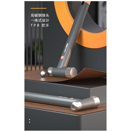 Молоток Deli HS EHT7008L, 0,25 кг, Soft Touch, зеленый - 8