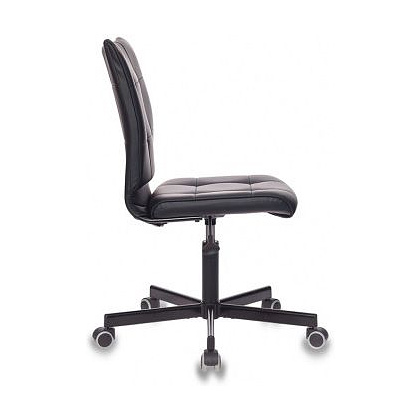 Кресло для персонала "Бюрократ CH-330M", экокожа, металл, черный - 3