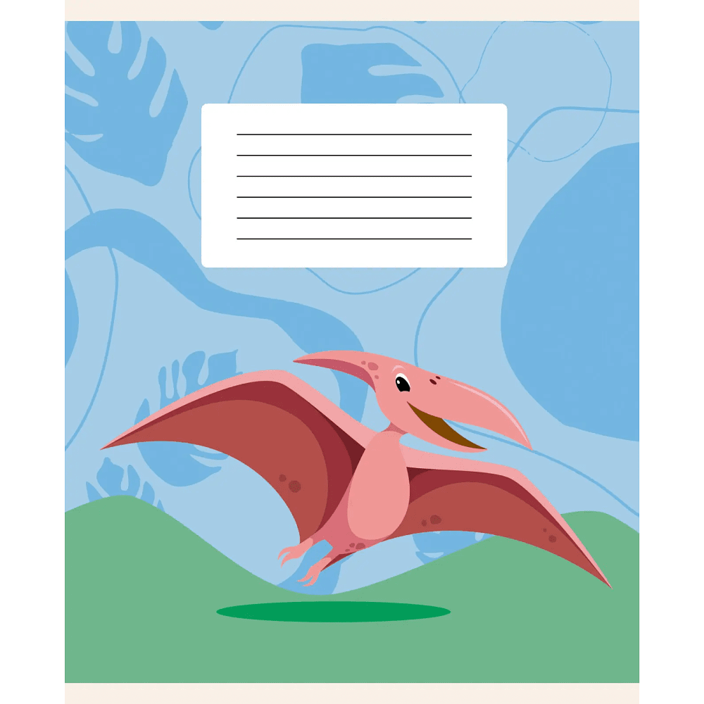 Тетрадь "Динозаврики", А5 12 листов, клетка, ассорти  - 2