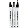 Набор ручек капиллярных "Sketchmarker", 3 штуки (0.05, 0.2, 0.5 мм), лайнер, черный  - 3