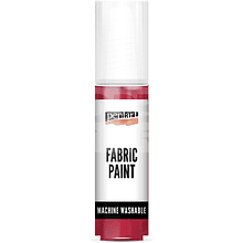 Краски для текстиля "Pentart Fabric paint", красный, банка