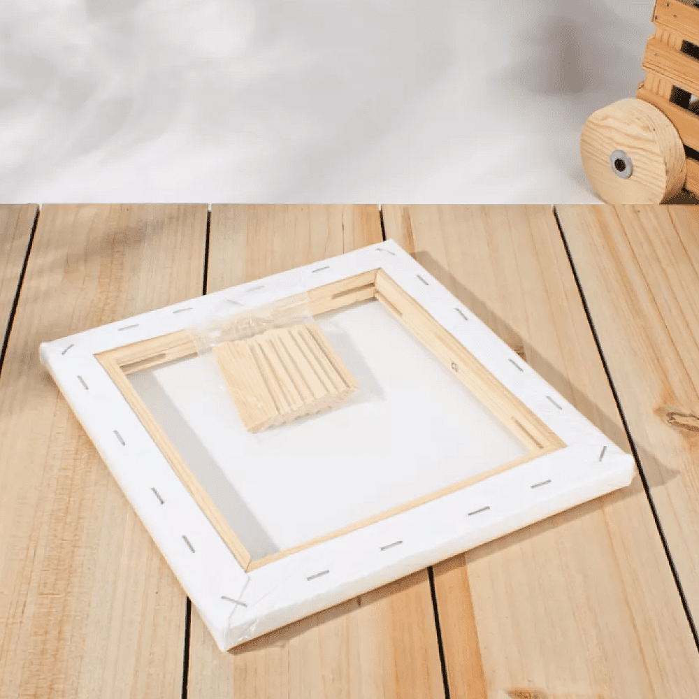 Бумага акварельная на подрамнике "Малевичъ", 20х20 см, хлопок, 300 г/м2, среднее зерно - 6