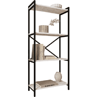 Стеллаж ALLERD RION, черный муар, 675х300х1500, энигма