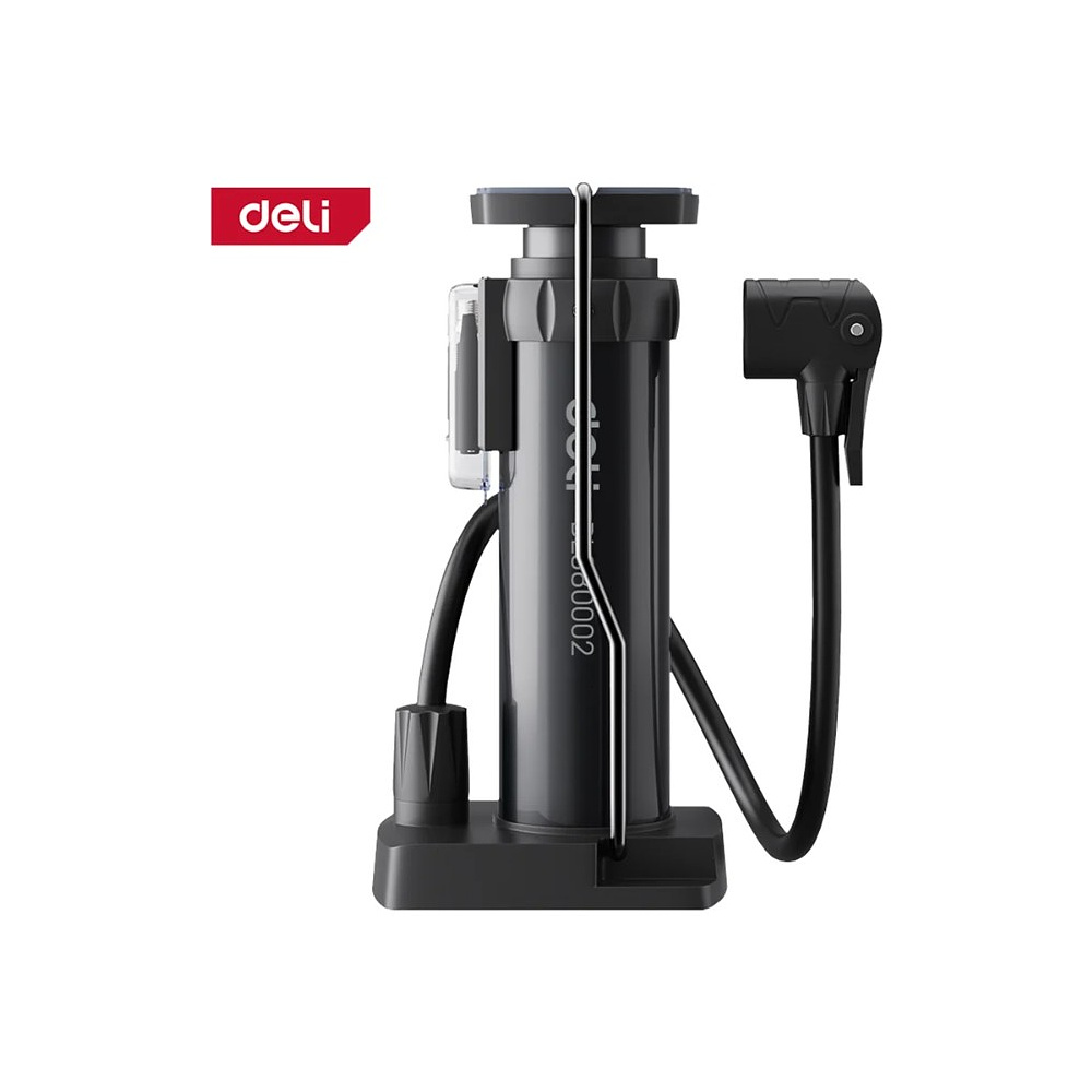 Насос велосипедный ножной Deli YS EDL880002, 5.5bar/80psi - 5