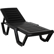 Шезлонг Атлант, пластик, шоколадный