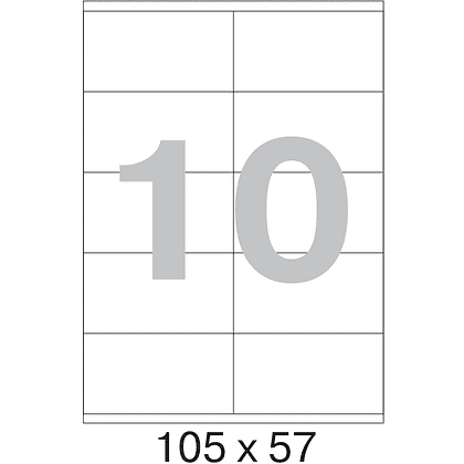 Самоклеящиеся этикетки Yesli:, 105х57, 100 листов, 10 шт, белый - 2