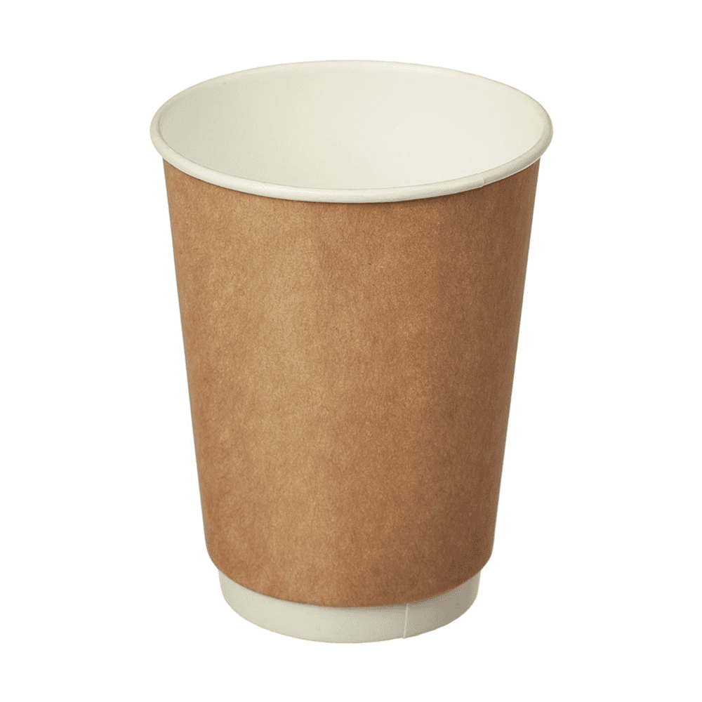 Стакан картонный 25 шт, 300 мл, крафт ECO