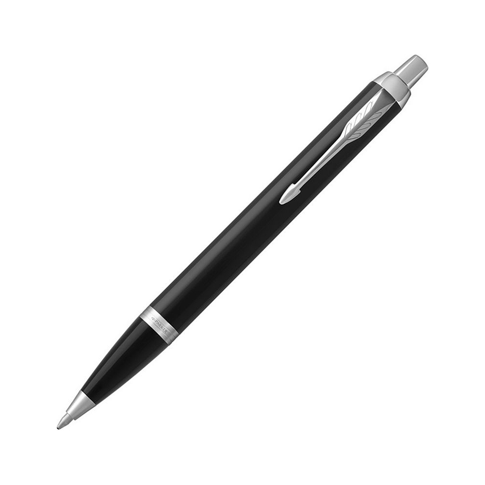Ручка шариковая автоматическая "Parker IM Black CT", 0,7 мм, черный, серебристый, стержень синий