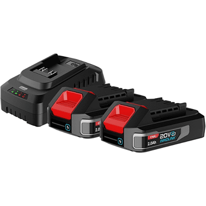 Комплект аккумуляторных батарей и зарядного устройства Deli RS EDE-CM20A2E, 2 АКБ, 2 А/ч, З/У 2А, -10%