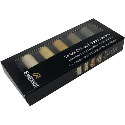 Набор мягкой пастели "Rembrandt Half Pastel", 5 цветов, охры - 3