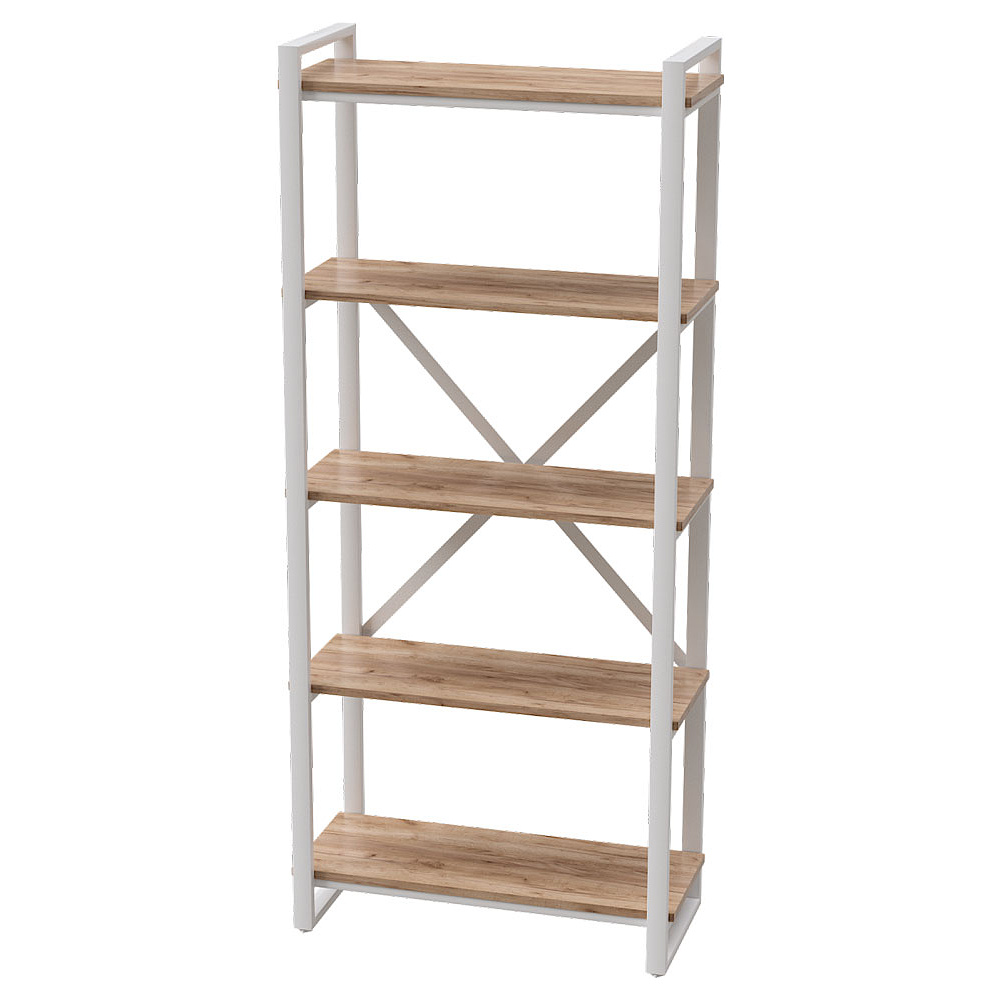 Стеллаж Millwood "Loft CH-3", 800х350х1820 мм, белый, табачный крафт