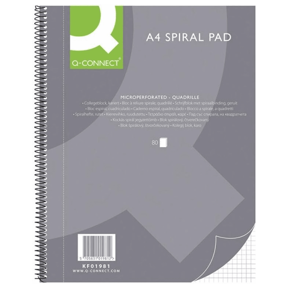 Тетрадь "Q-Connect", A4, 80 листов, клетка, ассорти (981270)