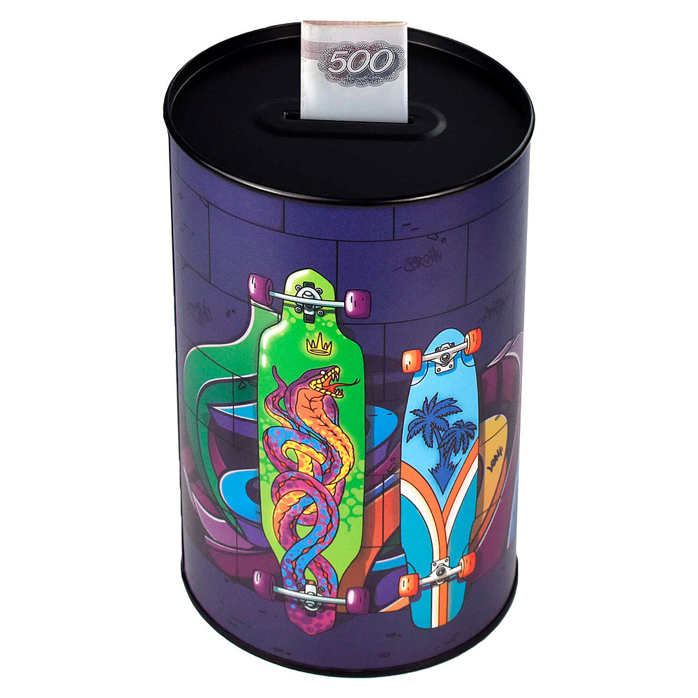 Копилка "Скейты", синий - 3