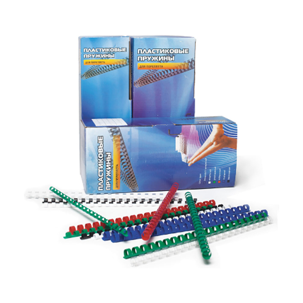 Пружины для перфопереплета "Office Kit", 22 мм, 50 шт, черный