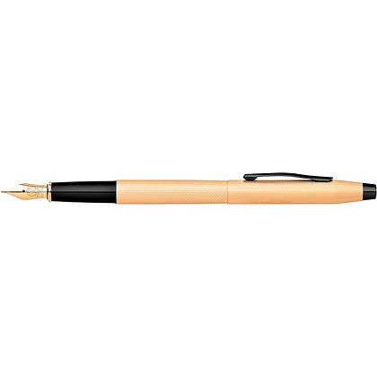 Ручка перьевая Cross "Classic Century Brushed Rose-Gold PVD", F, розовое золото, черный, патрон черный - 2