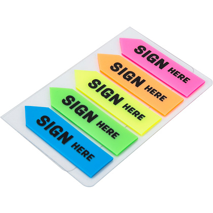 Закладки клейкие "Deli", 44x12 мм, 100 шт, ассорти - 2