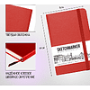 Скетчбук "Sketchmarker", 9x14 см, 140 г/м2, 80 листов, красный - 5