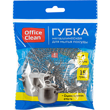 Губка для посуды металлическая "OfficeClean"