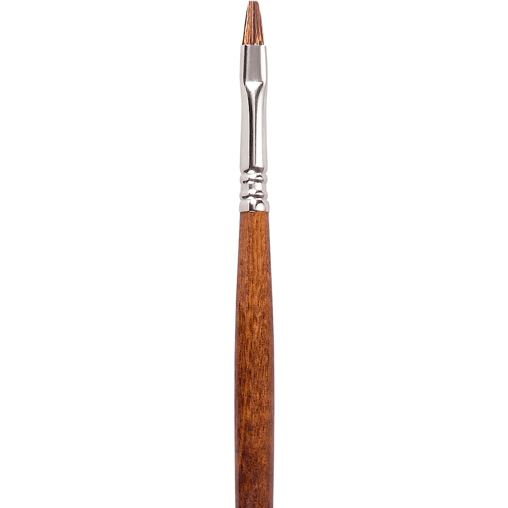 Кисть "Escoda Versatil Brush L/H", синтетика, темно-коричневый, плоская, №6 - 2