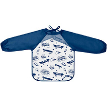 Фартук для труда "Скейт паттерн" с нарукавниками, синий