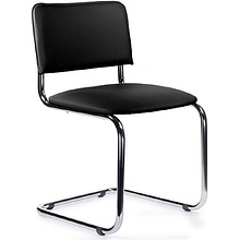 Стул д/посетителей EVERPROF Сильвия экокожа Pegasso black, черный
