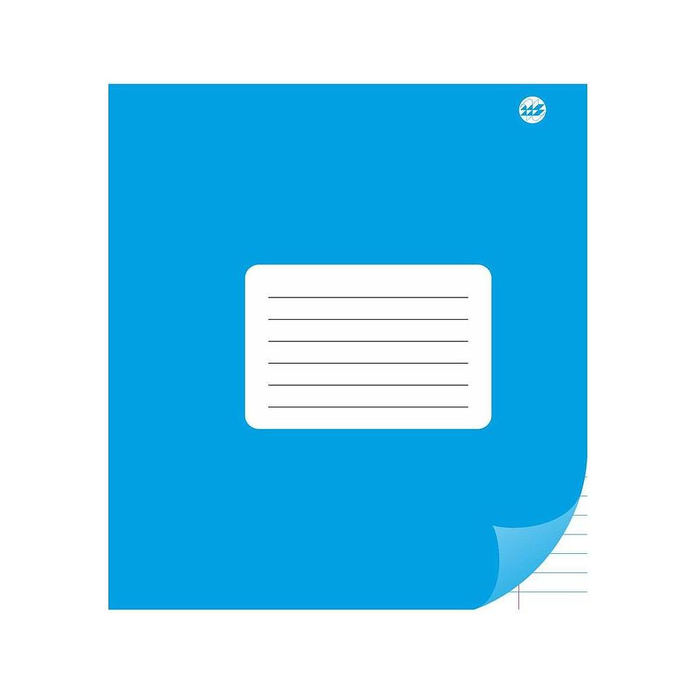 Тетрадь "Однотонная", A5, 12 листов, линейка, ассорти