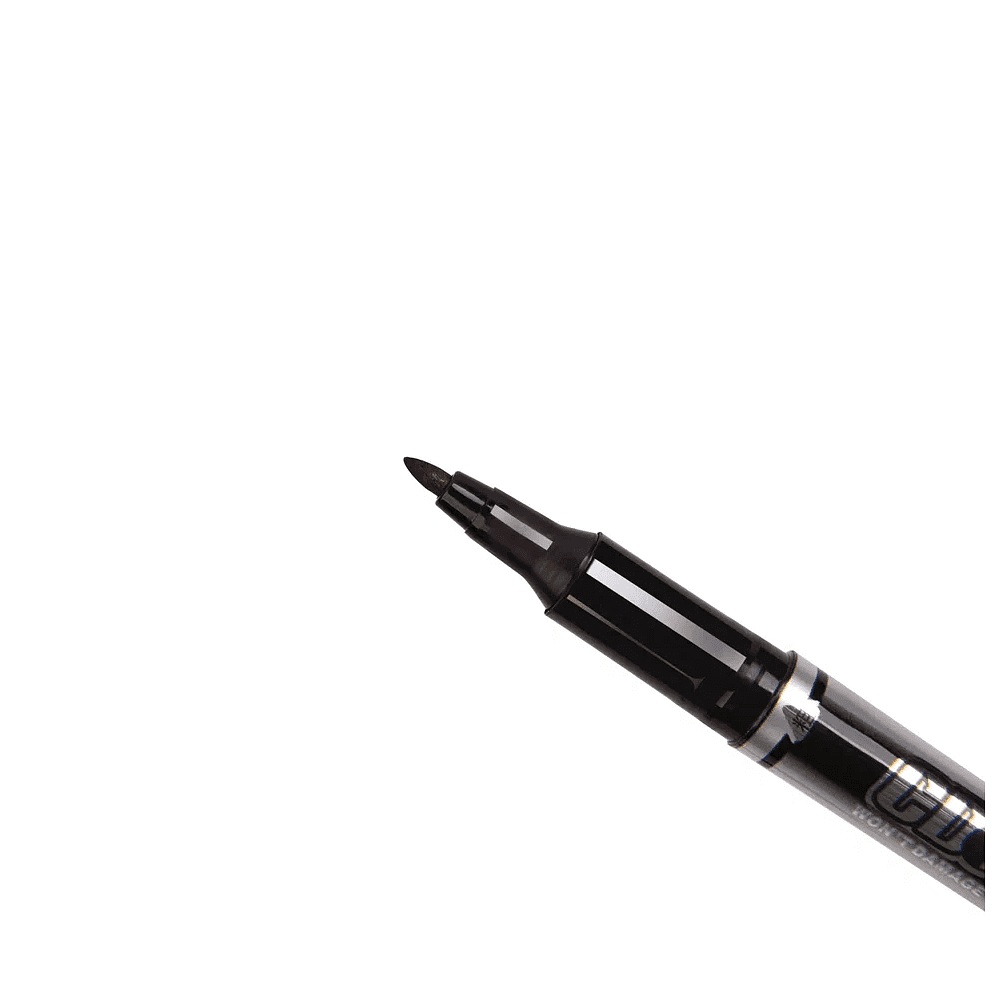 Маркер перманентный "Open x-130", двусторонний, черный - 3