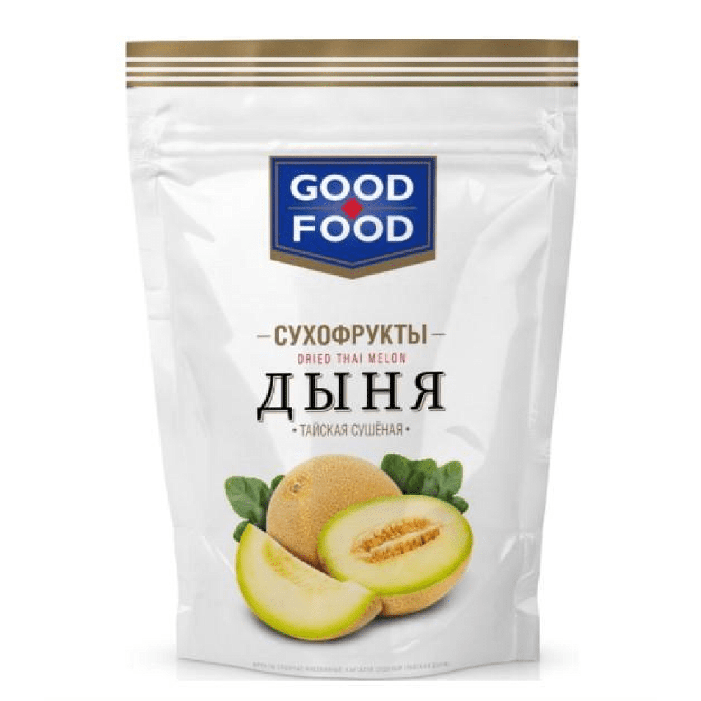 Сухофрукты "Good Food", 110 г, дыня тайская