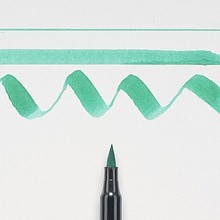 Маркер акварельный "Koi Color Brush", сине-зеленый