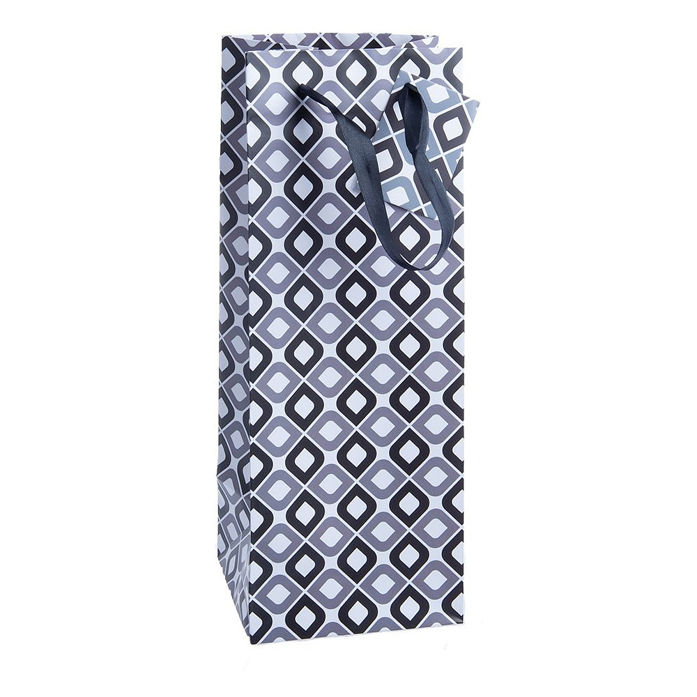 Пакет бумажный подарочный "Для вина", 12.7x33x11.3 см, ассорти (9055950)