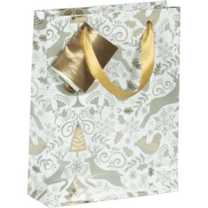 Пакет бумажный подарочный "In the wood", 17x6x22 см, разноцветный