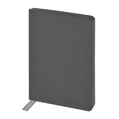 Ежедневник недатированный «Megapolis Slim flex», А5, 256 страниц, серый, срез серый - 2