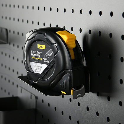 Рулетка "Deli 9010P", 10 м, черный, желтый - 4