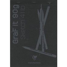 Скетчбук "Graf It", A4, 90 г/м2, 80 листов, черный