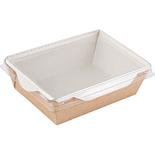 Контейнер бумажный для салата 500 мл, 140/164х105/115х45 мм