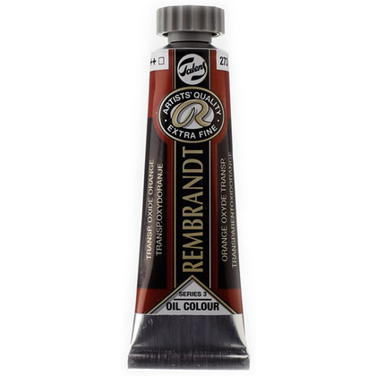 Краски масляные "Rembrandt", 273 оксид оранжевый прозрачный, 15 мл, туба