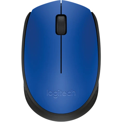 Мышь Logitech "Mouse M171", беспроводная, 1000 dpi, 3 кнопки, синий
