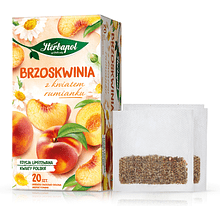 Чай "Herbapol", 20 пакетиков x2.3 г, фруктовый, со вкусом персика и ромашки