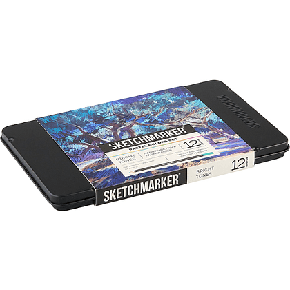 Карандаши цветные "Sketchmarker Пастельные оттенки", набор 12 цветов, жестяной пенал - 3