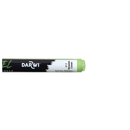 Маркер акриловый "Darwi.Marbel" 611, луговой зеленый - 4