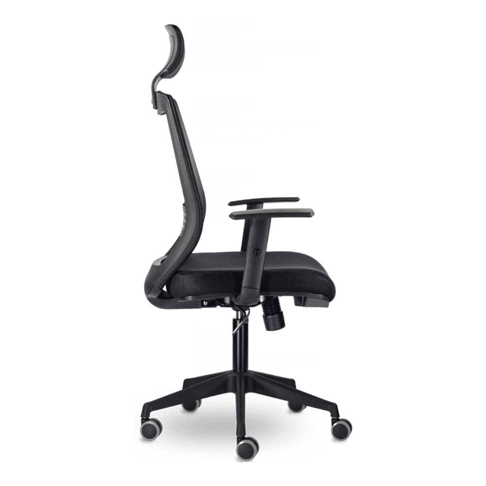 Кресло для руководителя "UTFC Гарвард СН-500", сетка, пластик, черный - 3